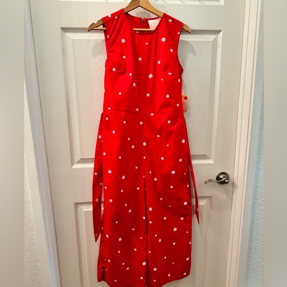 Ban.Do Red Daisy Wide Leg Jumpsuit - Picture 7 of 14